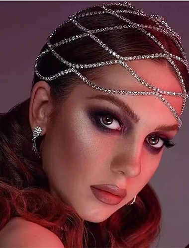  Bijoux de cheveux en filet en strass étincelants de Samba Accessories - Costume de performance