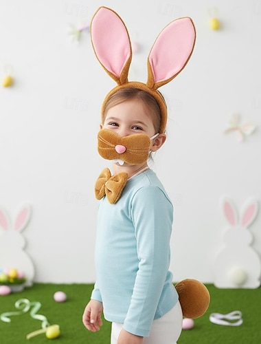  Mehre Accessoires Tier Kaninchen Osterhase Lustig Kinder Unisex Halloween Karneval Karneval Party Verkleiden