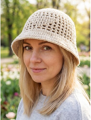  Gebreide bucket hat voor dames, verkrijgbaar in verschillende kleuren, perfect voor St. Patrick's Day, comfortabel en stijlvol voor dagelijks gebruik.