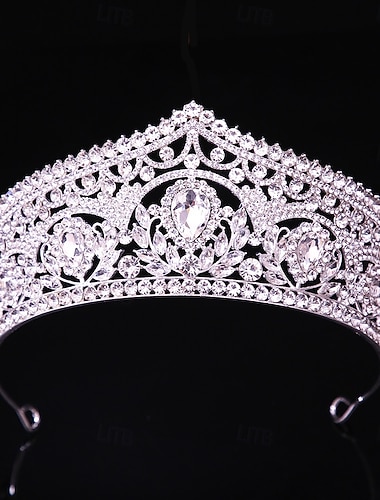  تاج التيجان غطاء للرأس سبيكة زفاف عيد ميلاد أنيق لطيف مع حجر كريم خوذة أغطية الرأس