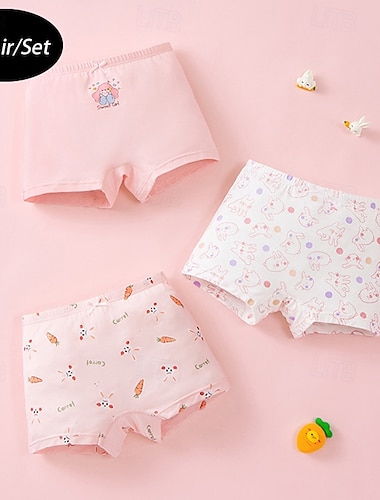  Ragazze Animale / Cartoni animati Biancheria intima Cotone Carino / Adorabile / Essenziale Bambini 4-12 Anni Vestibilità regolare Casa / Interno