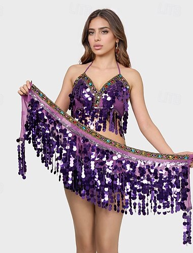  Samba Dancewear Stage Feest Sexy Sequins Franje Dans Outfit Performanced Costume