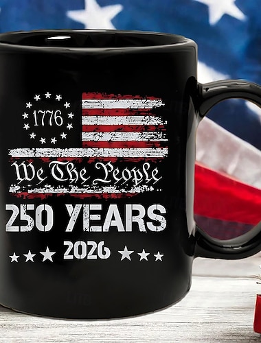  Verenigde Staten 250e Verjaardag Mok Patriottisch Geschenk Semiquincentennial Keramische Koffiemok 1776-2026 Onafhankelijkheidsdag 4 juli Geschenk voor Mannen Vrouwen Magnetron- en