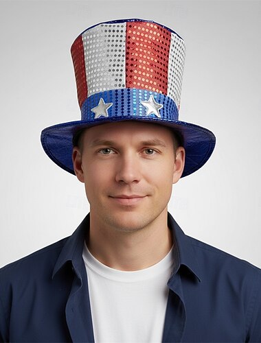  Cappello Cosplay Adulti Unisex Giorno dell'Indipendenza / 4 Luglio 4 Luglio Feste Festival Vestirsi