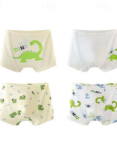  Jongens dier / Tekenfilm Ondergoed Katoen Actief / Basic Kinderen 4-12 jaar Normale pasvorm Huis / Voor Binnen