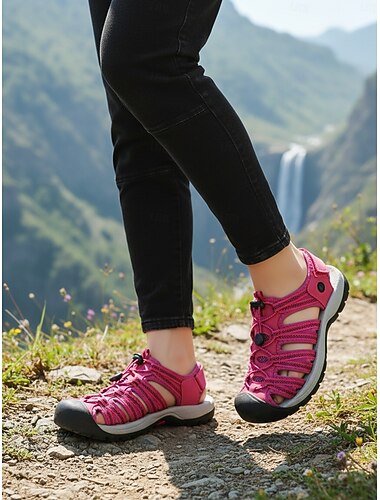  Naisten ulkoiluun sopivat urheilusandaalit – hengittävä ja nopeasti kuivuva muotoilu liukumattomalla kumipohjalla, kevyt ja urheilullinen tyyli naisille, ihanteellinen patikointiin, kävelyyn, matkustamiseen, retkeilyyn ja kesäseikkailuihin