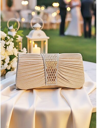 Dames avondclutch van polyester met pailletten – verkrijgbaar in meerdere kleuren – met kettingriem – perfect voor bruiloften en feestjes