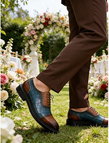  oxfordsko i ekte skinn for menn – klassiske brune oxfordsko i kuskinn til bryllup og formelle anledninger