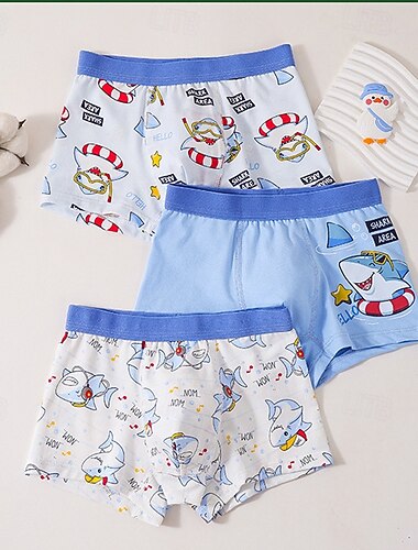  Jongens dier / Tekenfilm Ondergoed Katoen Actief / Basic Kinderen 4-12 jaar Normale pasvorm Huis / Voor Binnen