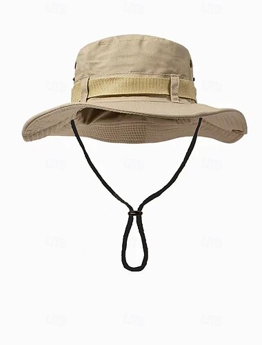  Zonnehoed Wandelhoed Boonie-hoed Hoed draagbaar Sneldrogend Ultra-Violetbestendig Zomer Brede rand Voor heren Jagen Activiteit