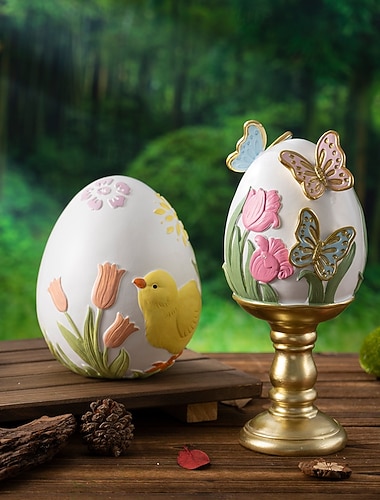  pääsiäismuna koti olohuone työpöytä juhlava tunnelma sisustaminen hartsi käsityöt koristeet