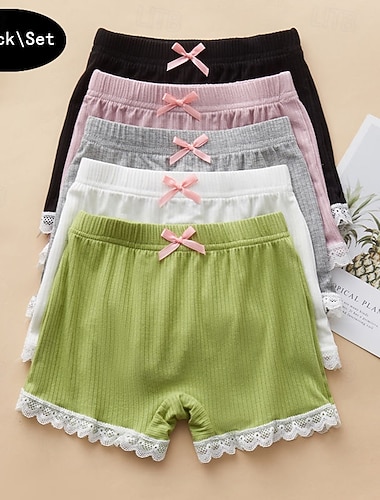  Ragazze Tinta unita Biancheria intima Modal Carino / Adorabile / Essenziale Bambini 4-12 Anni Vestibilità regolare Casa / Interno