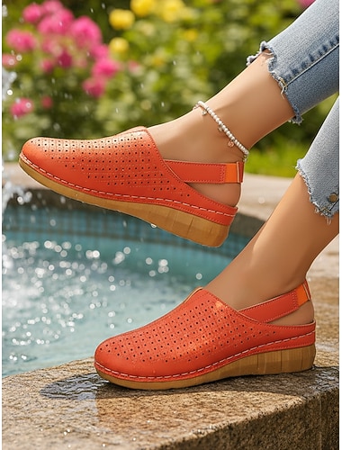  zoccoli da donna con cinturino posteriore traforato rosa – scarpe comode, traspiranti e leggere per abbigliamento casual, passeggiate, viaggi, giardinaggio e uso quotidiano