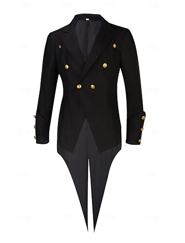  Renaissance Steampunk Jas Jack Rok Lange Mouwen Prins Elf Edelman Kostuum Voor heren Koninklijk Stoompunk Evenement / Feest Maskerade Volwassenen Jas