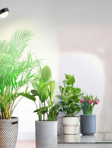  Lampe de croissance LED pour plantes avec lentille convexe, simulation de la lumière solaire à spectre complet, pour plantes vertes d'intérieur &Lampe de croissance pour fleurs, lumière du soleil pour