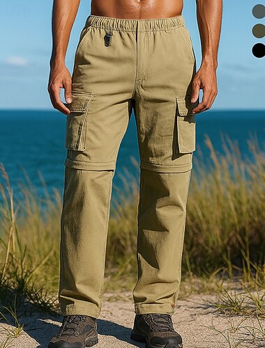  Муж. Брюки-трансформеры Штаны для туризма и прогулок Штаны софтшелл Весна Осень На открытом воздухе Стандартный Водонепроницаемость С защитой от ветра Нижняя часть Карман Эластичная талия