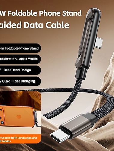  Skládací stojan, datový kabel, nabíjecí kabel 2 v 1, stojan s nastavitelným úhlem, kabel pro rychlé nabíjení a synchronizaci dat pro chytré telefony, tablety, notebooky a herní zařízení