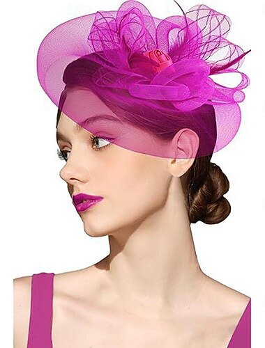  Fascinator Hat Fascinator Gentlewoman Fancy Dress Women's Masquerade Ascot Horse Racing Festival Adults' Headpiece All Seasons