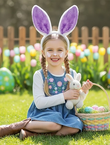  Kopfschmuck Tier Kaninchen Osterhase Lustig Kinder Mädchen Maskerade Ostern Karneval Party Verkleiden