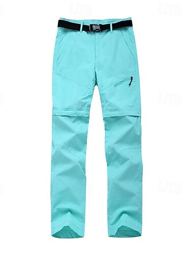  Per donna Pantaloni Convertibili con Zip Pantaloni da escursionismo Estate Primavera Esterno Vestibilità su misura Impermeabile Asciugatura Rapida Resistenza all'Usura Traspirante Pantaloni Verde