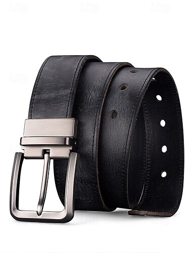  Pánský opasek z pravé kůže, nastavitelné velikosti, více barev, stylový design pro svatby i každodenní nošení