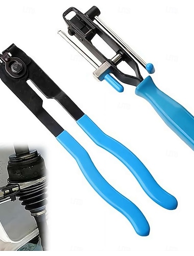  2 pinze per morsetti per soffietti omocinetici ad alta resistenza &kit di strumenti per fascette auricolari, crimpatura e rimozione di tubi flessibili per auto, quad, utv, per meccanici &appassionati