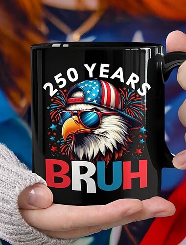  Mok ter ere van het 250-jarig bestaan van de Verenigde Staten, patriottisch cadeau, keramische koffiemok ter gelegenheid van het 250-jarig jubileum, 1776-2026 Amerika 250, cadeau voor