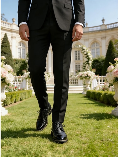  Voor heren Oxfords Derby-schoenen Jurk schoenen Zakelijk Klassiek Dagelijks Toimisto & ura Feesten & Uitgaan Leer Draag het bewijs Veters Zwart Geel Blauw Lente Herfst