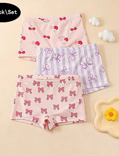  Ragazze Animale / Cartoni animati Biancheria intima Cotone Carino / Essenziale Bambini 4-12 Anni Vestibilità regolare Casa / Interno