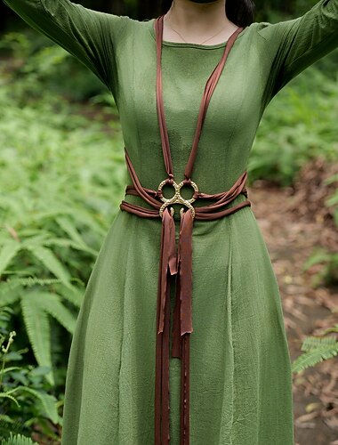  Medieval Renascentista Fantasia fantasia Acessórios Elfo Fada Fantasia Mulheres Fantasia Dia Das Bruxas Carnaval Espetáculo LARP Ren Faire Adulto Cinto
