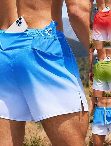  Herren Laufshorts Sportshorts Sportshorts Kurze Sporthose Kordelzug mit handytasche Shorts Täglich Outdoor Sportlich Sommer Schnelltrocknend Feuchtigkeitsableitend Atmungsaktiv Fitnesstraining Gehen