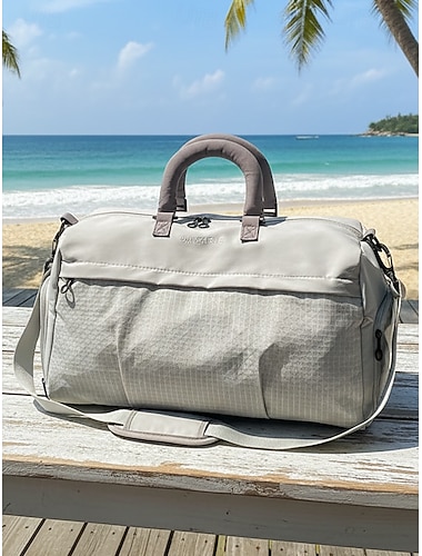  Vannavstøtende polyester-duffelbag for kvinner i flere farger, stor kapasitet, justerbar stropp, perfekt for ferie, daglig bruk og sportsaktiviteter