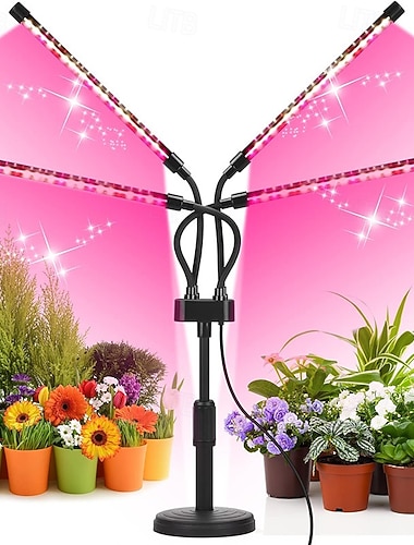  LED nastavitelné stolní světlo pro pěstování rostlin, plné spektrum pro pokojové rostliny, hydroponii, sukulenty, bylinky, 3/4/5 hlavic, napájení z USB, 5 V, světlo pro doplňování růstu rostlin