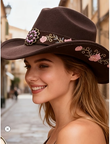  Damen Hut Partyhut Sonnenschutz Party Besonderer Anlass Blumen Blumen