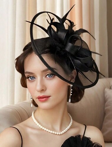  Derby Kopfschmuck Faszination Dame Feder Kostüm Damen Maskerade Teegesellschaft Ascot Pferderennfestival Erwachsene Kopfschmuck