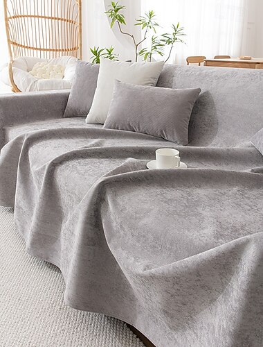  Kratzfeste Sofabezüge für Ecksofas, wasserabweisender L-förmiger Sofabezug für Hunde &Katzenfreundliche, rutschfeste und waschbare Sofabezüge