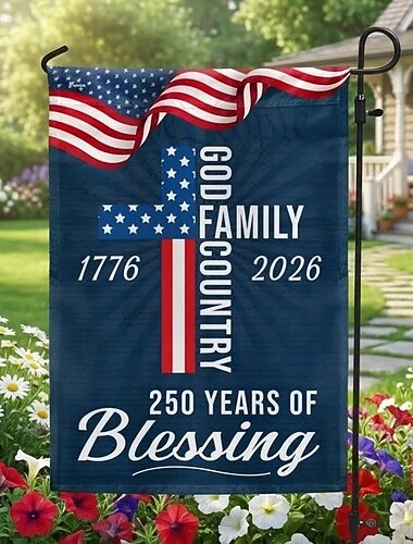  アメリカ建国250周年記念旗 1776年～2026年 愛国的な祝福された国家 独立記念バナー
