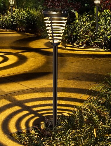  1 Stück 2 W LED-Solarleuchten Wegbeleuchtung & Laternen Skulptur- & Landschaftsbeleuchtung Wasserdicht RGB + Warm RGB + Weiß 3.7 V Außenbeleuchtung Hof Garten 4 LED-Perlen