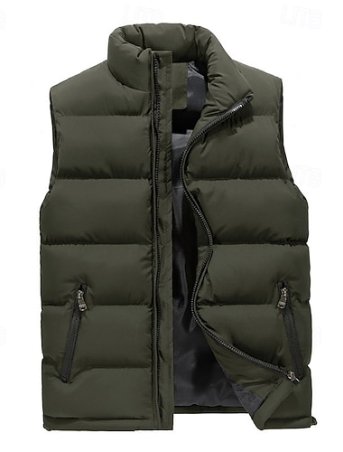  Męskie Kamizelka turystyczna Kamizelka puchowa Zima Jesień Na wolnym powietrzu Keep Warm Lekki Oddychający Yelek Łowiectwo Wędkarstwo Wspinaczka Czarny Czerwony Niebieski Zielony