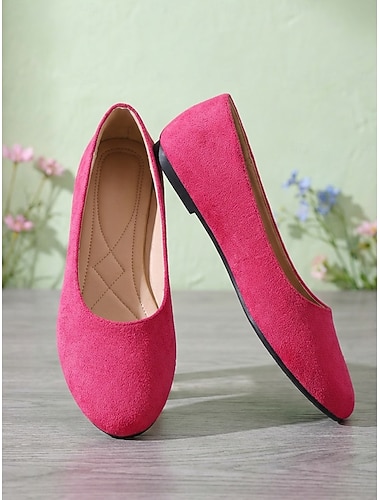  ballerine rosa da donna - scarpe comode e leggere, stile minimalista quotidiano per adulti, ideali per l'uso quotidiano, ufficio, viaggi, passeggiate &gite del fine settimana