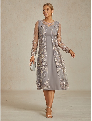  Dámské Blejzr Bunda Prodyšné Krajka Výšivka Otevřený vepředu Elegantní Květinový Denní Formální Svatební host Standardní Výstřih ke krku Běžný 3/4 délka rukávu Svrchní oděvy Světle fialová Léto Jaro