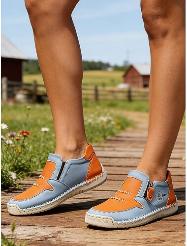  mocassini casual da donna - stile vintage e confortevole, scarpe da passeggio con suola morbida per l'uso quotidiano, viaggi, attività all'aperto e tempo libero nel fine settimana