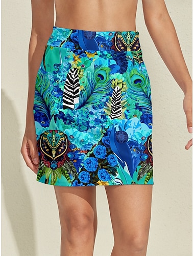  Mulheres Saia de tênis Saia de golfe Azul Céu Saias Roupas femininas de golfe, roupas, roupas, roupas