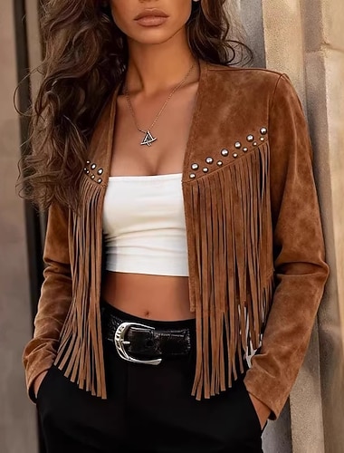  Rétro Vintage Hippie Années 1970 Veste Manches longues Hippie Déguisement Femmes Halloween Carnaval Festival de Musique Défilé de la Fierté Mois des Fiertés Adulte Chemise Toutes saisons