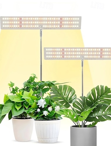  1 stk justerbar plantelys for skrivebordet, fullspektret, 120 LED-perler, dimbar, justerbar lysstyrke, timerfunksjon, USB-drevet, innendørs grønne planter, sukkulenter, hydroponikk, grønnsaksvekst