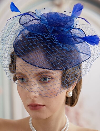  Elegante Vintage affascinante Gentildonna Floreale Costume Per donna Tè Ascot Festival delle corse di cavalli Adulti Copricapo Tutte le stagioni