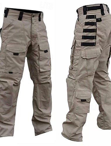  Herren Kampfhosen Cargohosen Wanderhosen Taktische Hosen Militär Frühling Herbst Außen Normale Passform Winddicht Schnelltrocknend Atmungsaktiv Hosen Schwarz Tarnung Jagd Klettern Camping / Wandern