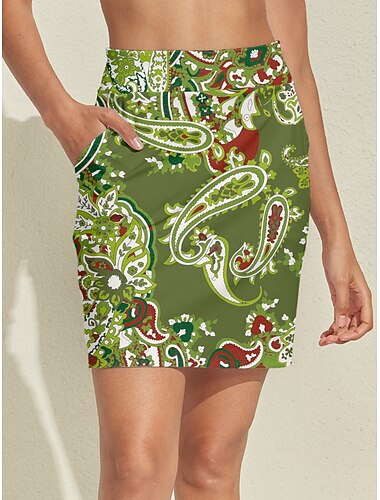  Mulheres Saia de tênis Saia de golfe Verde Saias Roupas femininas de golfe, roupas, roupas, roupas