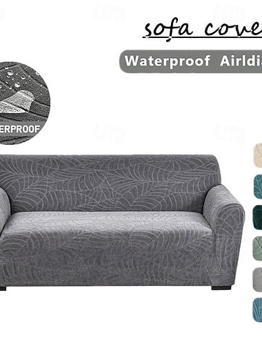 wasserdichte Sofabezüge, luxuriöse Jacquard-Sofabezüge, dehnbare Ganzkörperbezüge, elastische Sofaüberzüge, kratzfest, staubdicht, schützend gegen Katzenkratzer