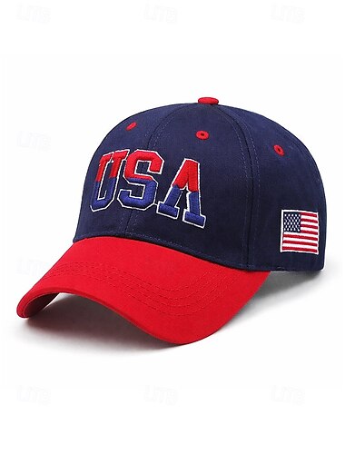  United States 250th Anniversary Menns USA Brodert Baseball Cap Flerfarget Justerbar Perfekt feiringer av USA og uavhengighetsdagen Patriotisk design med USA-flagg